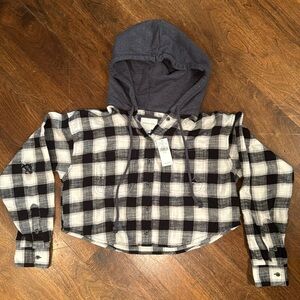 American eagle flannel with hood
